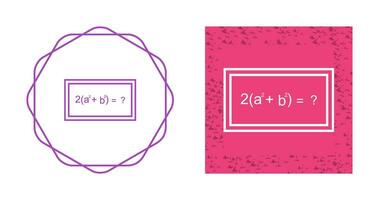 Solving Formula Vector Icon