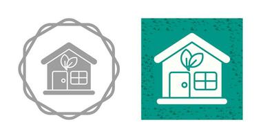 Eco House Vector Icon