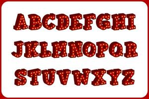 Versatile Collection of Retro Show Alphabet Letters for Various Uses vector