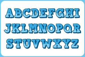 Versatile Collection of Water Alphabet Letters for Various Uses vector