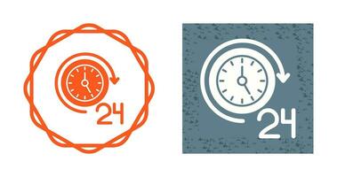 24 Hours Vector Icon