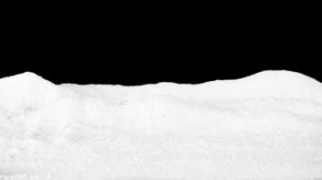 Landscape of white snow isolated photo