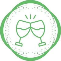 Champagne toast Vector Icon