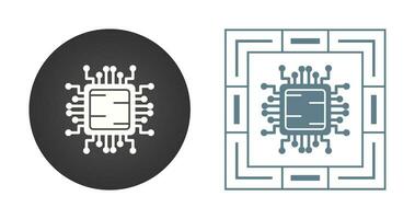 icono de vector de cpu