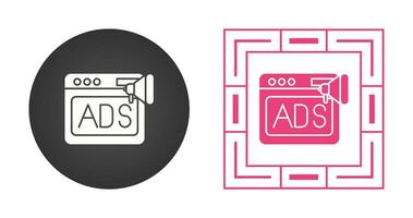 Native Advertising Vector Icon