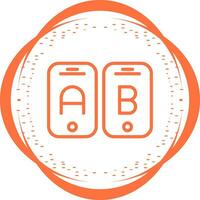 A B Testing Vector Icon