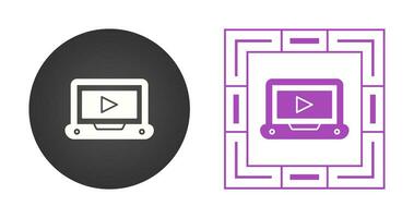 icono de vector de tutorial de vídeo