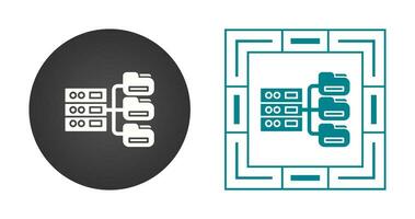 icono de vector de base de datos