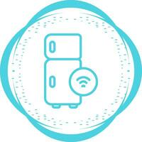 Smart Fridge Vector Icon