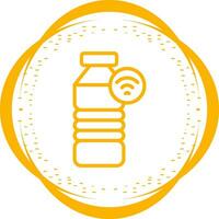 Fitness Smart Water Bottle Vector Icon