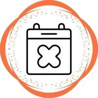 Calendar Xmark Vector Icon