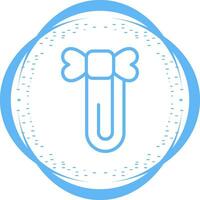 Paperclip with ribbon Vector Icon
