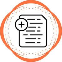 Document Insert Icon Vector Icon