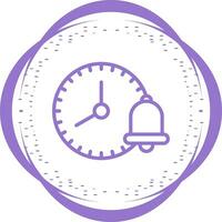 Clock with reminder bell Vector Icon