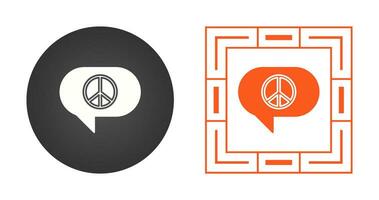 Peace Chat Vector Icon