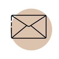 Vector envelope icon
