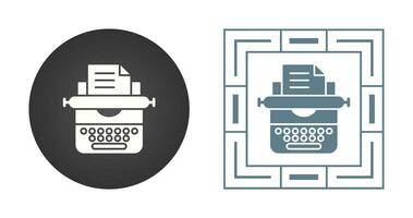 Typewriter Vector Icon