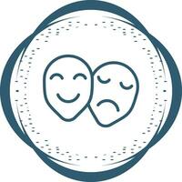 Theatre masks Vector Icon