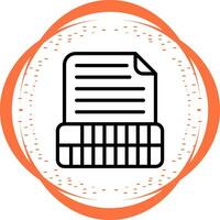 Document Insert Table Vector Icon