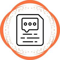 Document Insert Comment Vector Icon