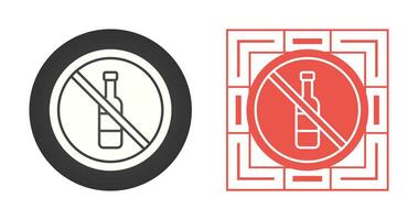 No Alcohol Vector Icon