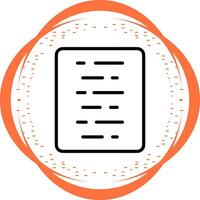 Document Align Center Vector Icon