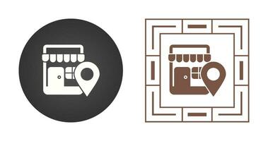 Shop Location Vector Icon