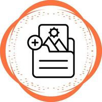 Document Insert Image Vector Icon