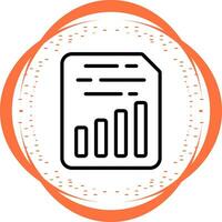 Document Insert Chart Vector Icon