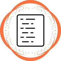 Document Align Left Vector Icon
