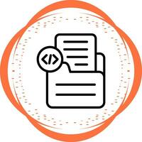Document Insert Code Vector Icon