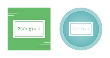 Solving Formula Vector Icon