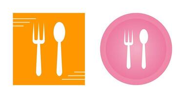 Spoon and Fork Vector Icon