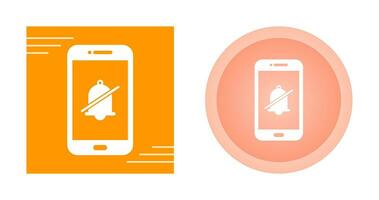 icono de vector de alarma silenciosa