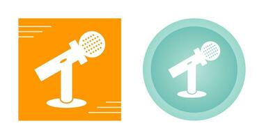 Mic on Stand Vector Icon