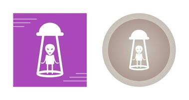 Alien Abduction Vector Icon