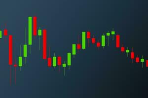 Candle stick graph chart of stock market investment trading. Vector illustration.