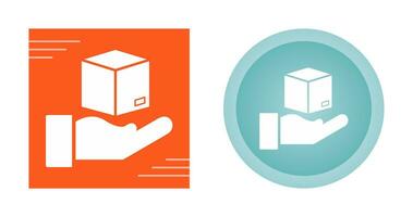 Hand Over Package Vector Icon