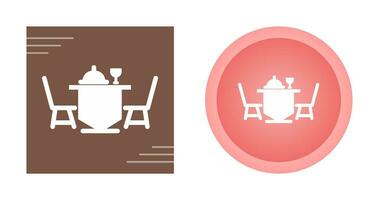 Dinner Table Vector Icon