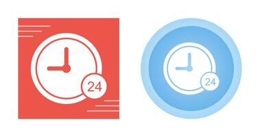 24 Hour Service Vector Icon