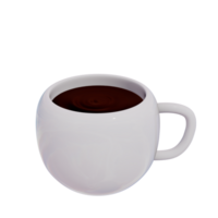 3d realistisch koffie winkel drinken en voorwerpen illustratie pro PNG