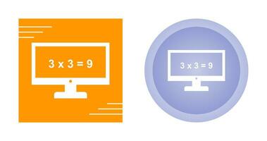 Math in Computer Vector Icon