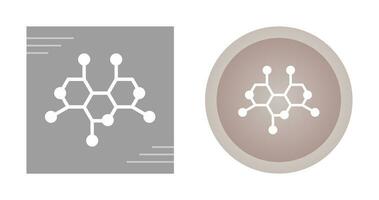 icono de vector de estructura de molécula