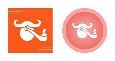 Pirate with Smoking Pipe Vector Icon