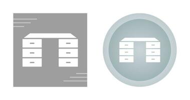 Table with Drawers Vector Icon