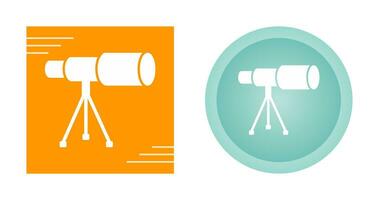 Telescope on Stand Vector Icon