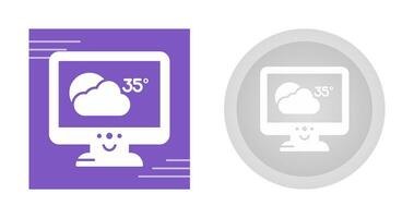 icono de vector de pronóstico del tiempo