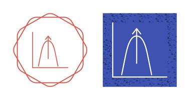 Bell Shaped Graph Vector Icon