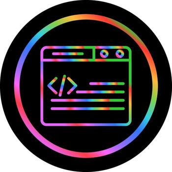 icono de vector de desarrollo web