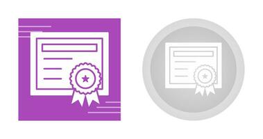 Certificate Vector Icon